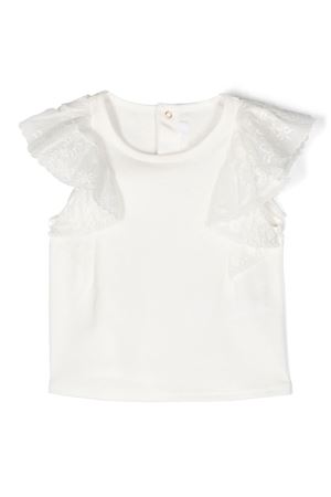 T-shirt in cotone bianco CHLOE' KIDS | C05434117